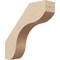 Ekena Millwork 3-inch W x 12-inch D x 12-inch H Stanfield Rough Cedar Woodgrain TimberThane Knee Brace, Primed BRCUR03X12X12STARCPR - alternate 1